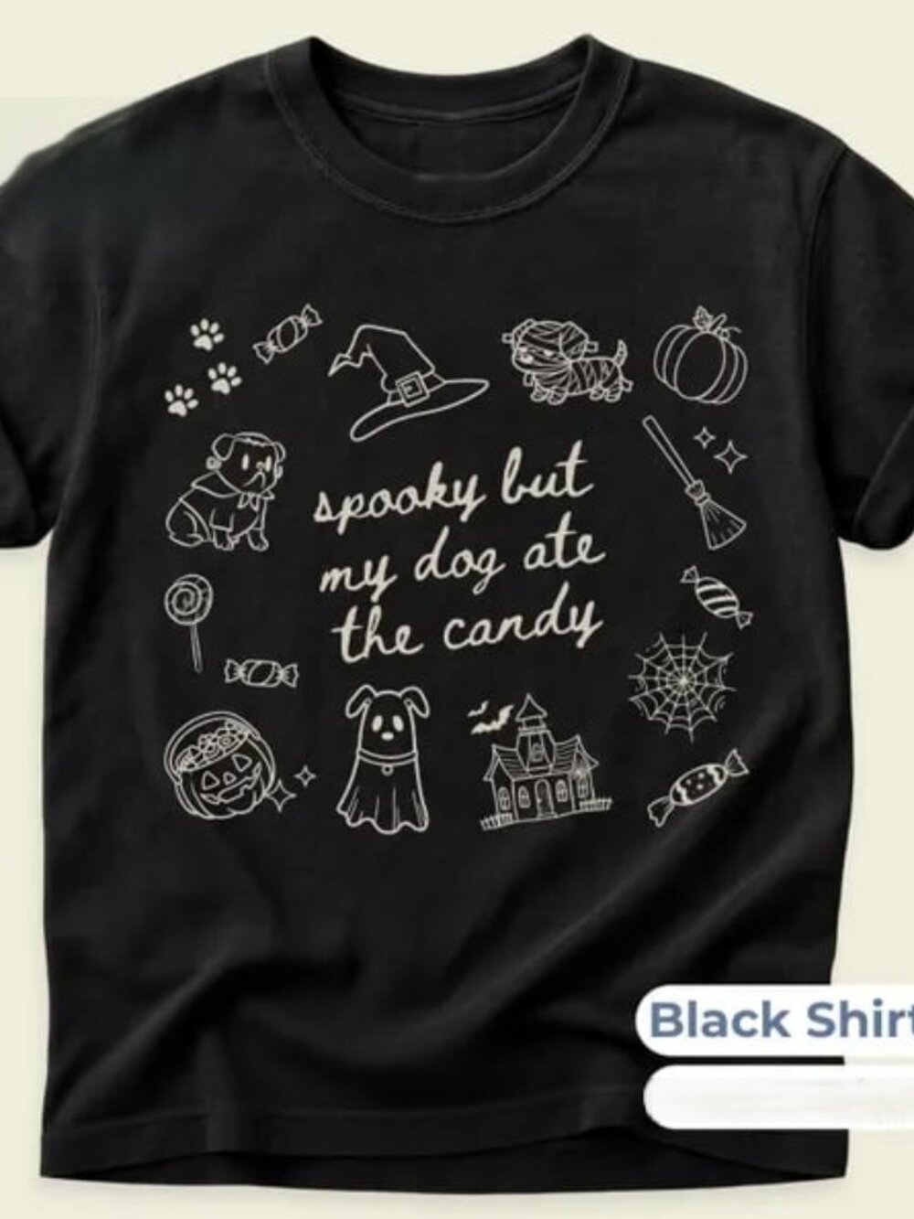Funny Halloween Dog Shirt, Autumn Shirt Gift, Dog Lover Tee